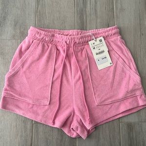 ZARA TERRY CLOTH SHORTS